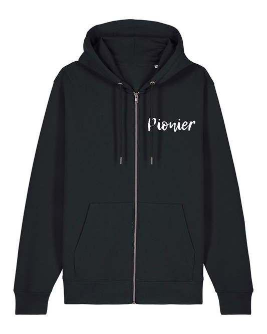 Pionier Zipper-Hoodie Schwarz – Offizielles Fabrice Richter-Reichhelm Merchandise