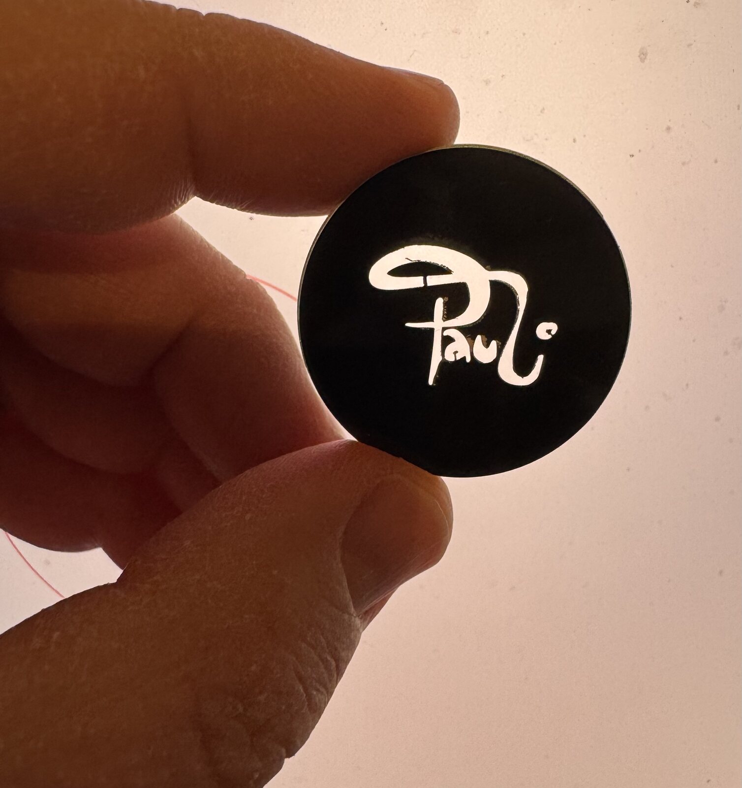 Gobo mit Bandlogo für PAULI aus Bad Nauheim
